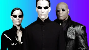 The Matrix Big Three: Trinity, Neo, and Morpheus.